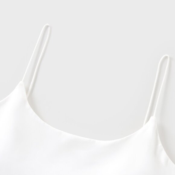 White Camisole Top and Blue Floral Print Skirt Co-ord Set - Picture 3 of 5